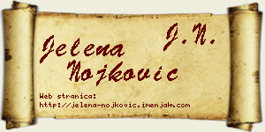 Jelena Nojković vizit kartica